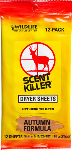 WRC DRYER SHEETS SCENT KILLER