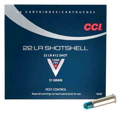 CCI SHOTSHELL 22LR 31GR #12
