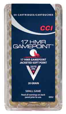 CCI GAMEPOINT 17HMR 20GR JSP