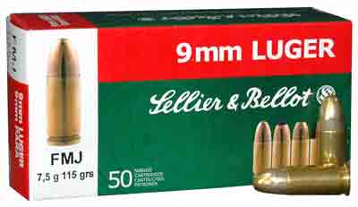 S&B 9MM LUGER 115GR FMJ