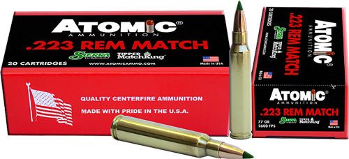ATOMIC 223 REM 77GR TIPPED - Camo Crowd