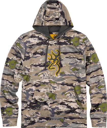 BROWNING TECH HOODIE LS OVIX - Camo Crowd