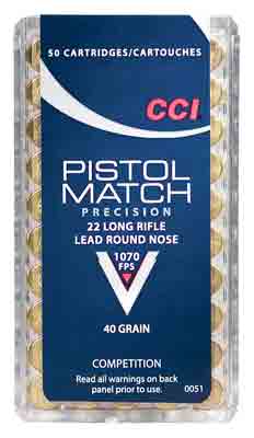 CCI PISTOL MATCH 22LR 40GR - Camo Crowd