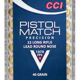 CCI PISTOL MATCH 22LR 40GR - Camo Crowd