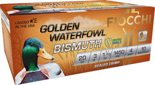 FIOCCHI GOLDEN BISMUTH 20GA 3" - Camo Crowd