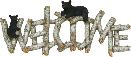 RIVERS EDGE BIRCH BEAR WELCOME - Camo Crowd