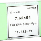 S&B 7.62X51 147GR FMJ - Camo Crowd