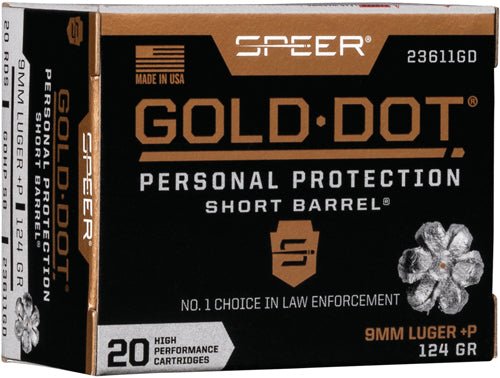 SPEER GOLD DOT SHORT BBL 9MM - Camo Crowd