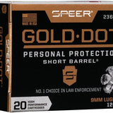 SPEER GOLD DOT SHORT BBL 9MM - Camo Crowd